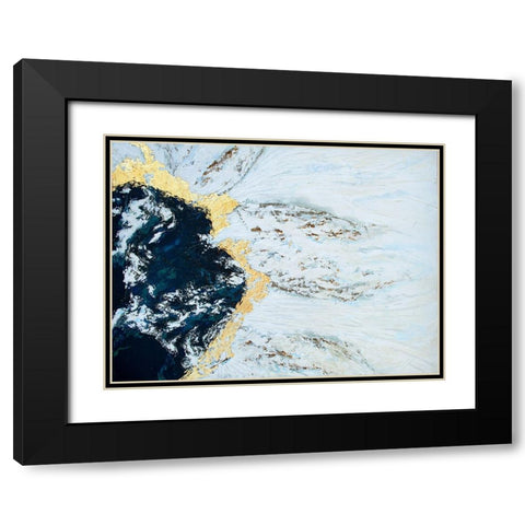 Iceland Black Modern Wood Framed Art Print with Double Matting by Storms, Alyson
