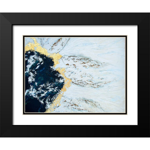 Iceland Black Modern Wood Framed Art Print with Double Matting by Storms, Alyson