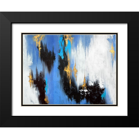 Parallel Black Modern Wood Framed Art Print with Double Matting by Storms, Alyson