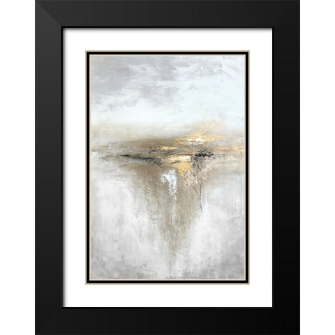 Pyrite Black Modern Wood Framed Art Print with Double Matting by Storms, Alyson