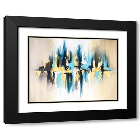 Rain Reflection Black Modern Wood Framed Art Print with Double Matting by Storms, Alyson