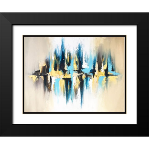 Rain Reflection Black Modern Wood Framed Art Print with Double Matting by Storms, Alyson