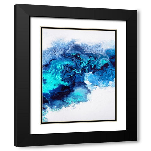 Rainbow Smoke 1 Black Modern Wood Framed Art Print with Double Matting by Storms, Alyson