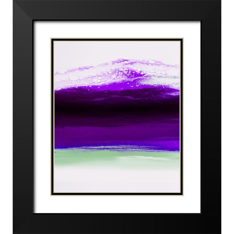 Rainbow Wave 1 Black Modern Wood Framed Art Print with Double Matting by Storms, Alyson