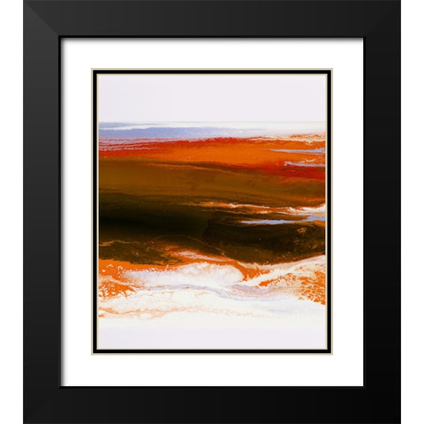 Rainbow Wave 2 Black Modern Wood Framed Art Print with Double Matting by Storms, Alyson