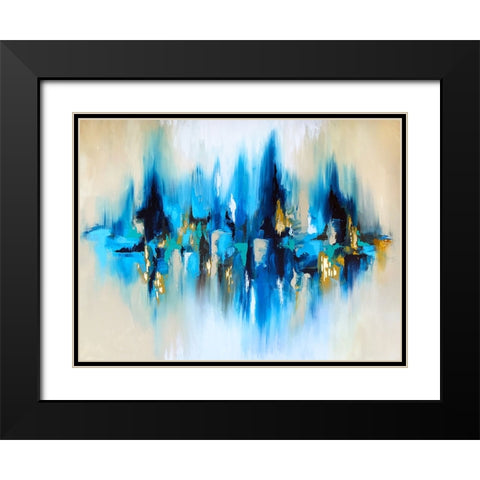 Reflection Black Modern Wood Framed Art Print with Double Matting by Storms, Alyson
