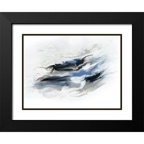 Repose Black Modern Wood Framed Art Print with Double Matting by Storms, Alyson