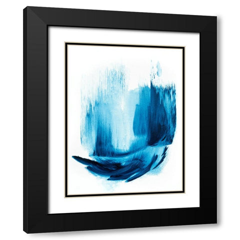 Royalblue 1 Black Modern Wood Framed Art Print with Double Matting by Storms, Alyson