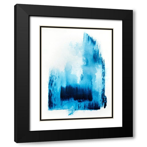 Royalblue 2 Black Modern Wood Framed Art Print with Double Matting by Storms, Alyson