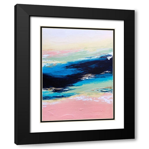 Serenity Black Modern Wood Framed Art Print with Double Matting by Storms, Alyson