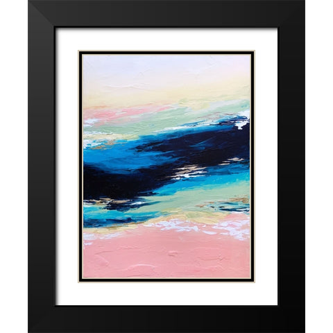 Serenity Black Modern Wood Framed Art Print with Double Matting by Storms, Alyson