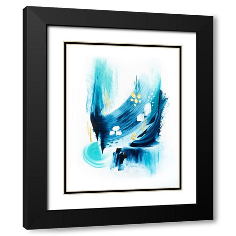 Trident Seas 2 Black Modern Wood Framed Art Print with Double Matting by Storms, Alyson