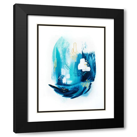 Tridentseas 1 Black Modern Wood Framed Art Print with Double Matting by Storms, Alyson