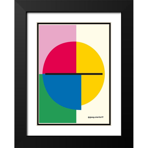 Simple Black Modern Wood Framed Art Print with Double Matting by Ortiz, Sergio
