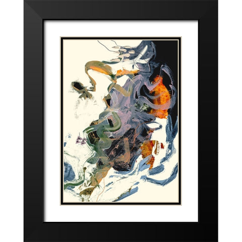 Theone Black Modern Wood Framed Art Print with Double Matting by Hobday, Dan