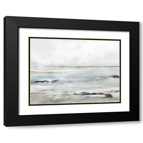 Sandybay Black Modern Wood Framed Art Print with Double Matting by Hobday, Dan