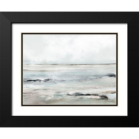 Sandybay Black Modern Wood Framed Art Print with Double Matting by Hobday, Dan