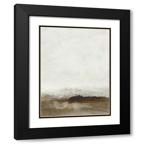 Away from hear No2 Black Modern Wood Framed Art Print with Double Matting by Hobday, Dan