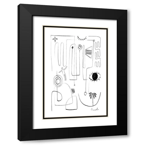Eyeshaveit Black Modern Wood Framed Art Print with Double Matting by Hobday, Dan