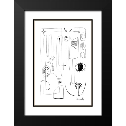 Eyeshaveit Black Modern Wood Framed Art Print with Double Matting by Hobday, Dan