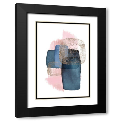 Monday blues-4 Black Modern Wood Framed Art Print with Double Matting by Ann Moss, Sally