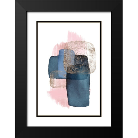 Monday blues-4 Black Modern Wood Framed Art Print with Double Matting by Ann Moss, Sally