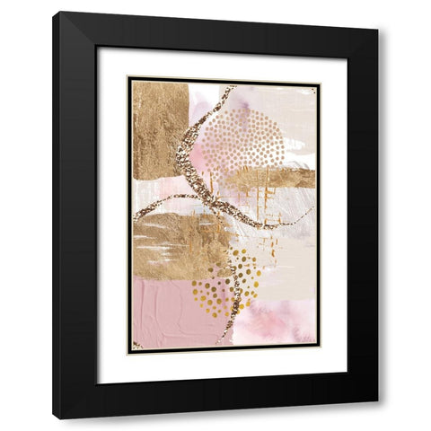 Golden Sunrise Black Modern Wood Framed Art Print with Double Matting by Ann Moss, Sally
