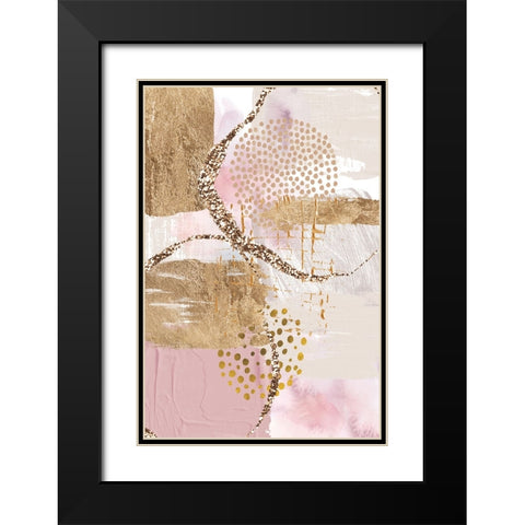 Golden Sunrise Black Modern Wood Framed Art Print with Double Matting by Ann Moss, Sally