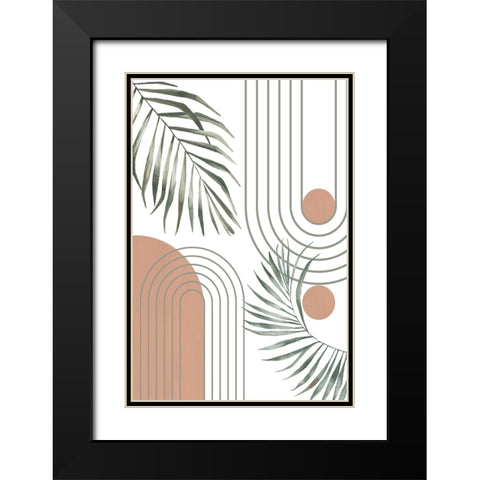 Botanical Bohemian-2 Black Modern Wood Framed Art Print with Double Matting by Ann Moss, Sally