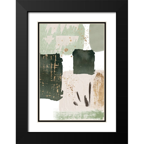 Green of Curiosity-4 Black Modern Wood Framed Art Print with Double Matting by Ann Moss, Sally
