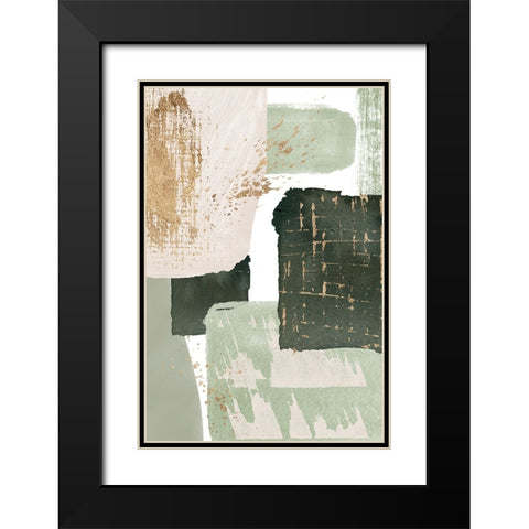 Green of Curiosity-3 Black Modern Wood Framed Art Print with Double Matting by Ann Moss, Sally