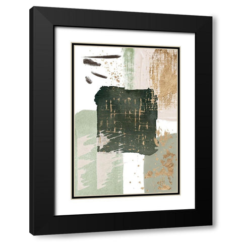 Green of Curiosity-1 Black Modern Wood Framed Art Print with Double Matting by Ann Moss, Sally