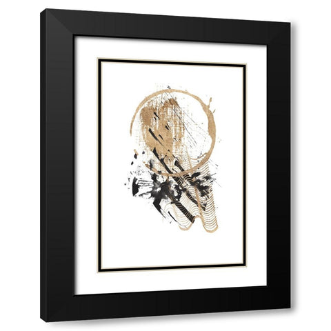 Chaos-2 Black Modern Wood Framed Art Print with Double Matting by Ann Moss, Sally