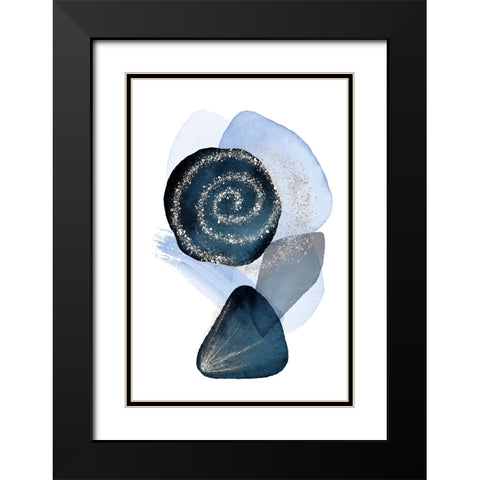 Arctic Ice-2 Black Modern Wood Framed Art Print with Double Matting by Ann Moss, Sally
