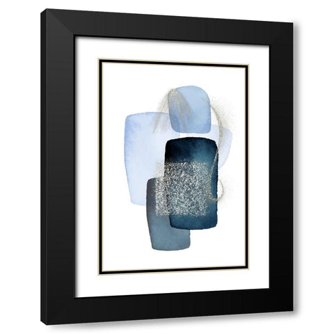Arctic Ice-1 Black Modern Wood Framed Art Print with Double Matting by Ann Moss, Sally