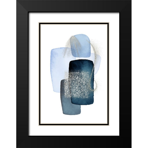 Arctic Ice-1 Black Modern Wood Framed Art Print with Double Matting by Ann Moss, Sally