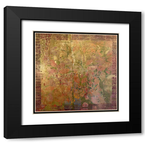 Still life with green leaves Black Modern Wood Framed Art Print with Double Matting by Loebelsohn, Alise