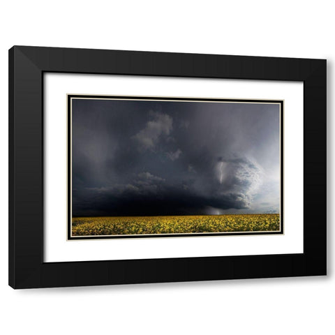 Gewitterfront Black Modern Wood Framed Art Print with Double Matting by Schumacher, Nicolas