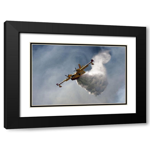 Sky And Water Black Modern Wood Framed Art Print with Double Matting by Rigo, Fabrizio