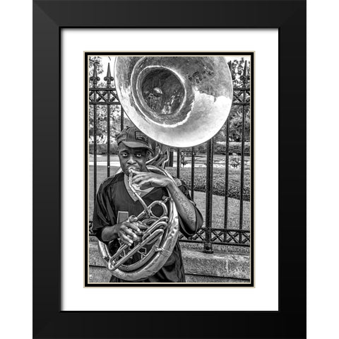 They Say ItS The Sousaphone Players You Have To Look Out For... Black Modern Wood Framed Art Print with Double Matting by Cypel, Kirk