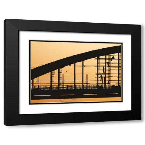 Remont Black Modern Wood Framed Art Print with Double Matting by Off Zivancevic, Vladimir