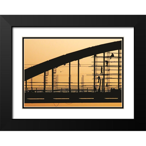 Remont Black Modern Wood Framed Art Print with Double Matting by Off Zivancevic, Vladimir