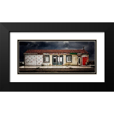 Restaurant In Decline Black Modern Wood Framed Art Print with Double Matting by Mattheyses, Eric