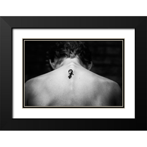 Tattoo Want To Be Black Modern Wood Framed Art Print with Double Matting by Delrue, Mirjam