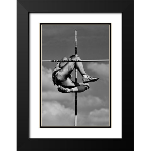 A Cross In The Sky Black Modern Wood Framed Art Print with Double Matting by Kravanja, Jure