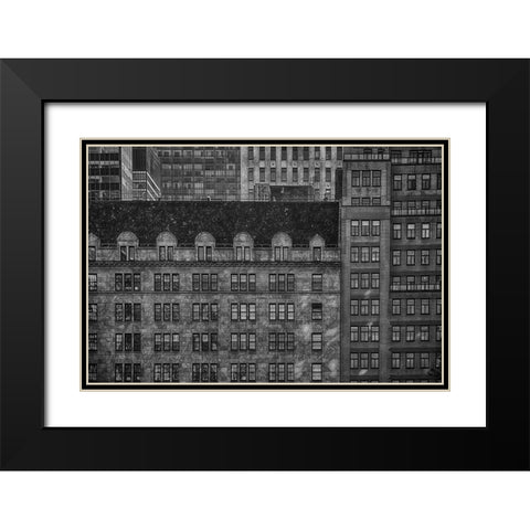 Fifth Avenue Black Modern Wood Framed Art Print with Double Matting by Labagnara, Roxana