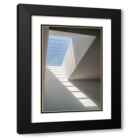 Air! Black Modern Wood Framed Art Print with Double Matting by P Neto, Filipe