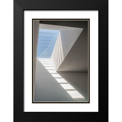 Air! Black Modern Wood Framed Art Print with Double Matting by P Neto, Filipe