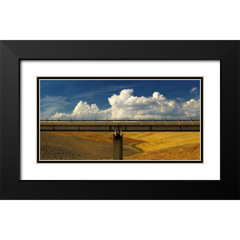 Between Earth A Sky Black Modern Wood Framed Art Print with Double Matting by Martini, Francesco