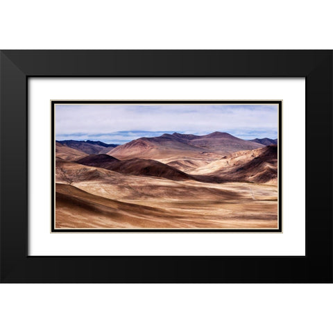 The Sands Of Time Black Modern Wood Framed Art Print with Double Matting by Marino, Nicolas